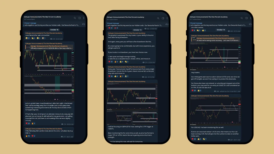 Telegram setups channel: live trade calls and updates
