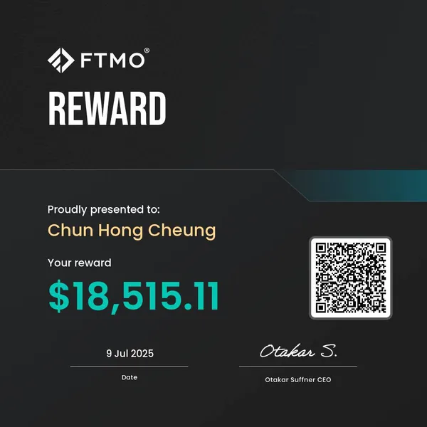Horace verified FTMO reward