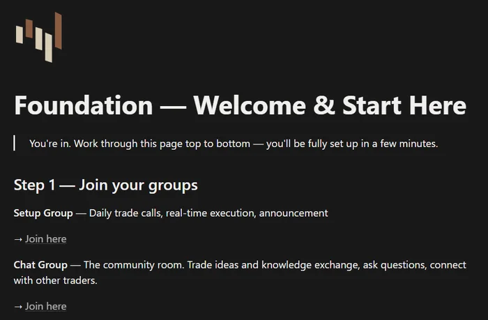 Welcome and start here page